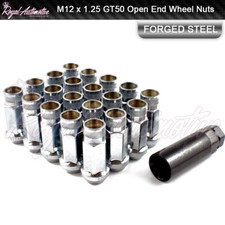 Extended Wheel Nuts Chrome M12x1.25 fits Subaru Impreza WRX STI 50mm Long GT50 