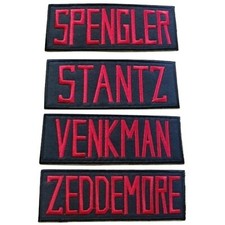 Ghostbusters Name Badge Iron On Patch Cosplay Fancy Dress Halloween Spengler