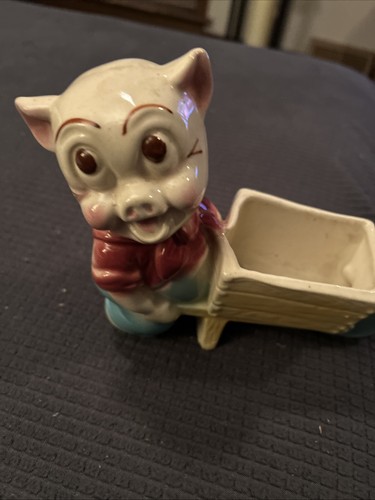 Vintage shawnee pig pushing - vintage,