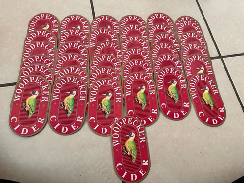 Woodpecker cider beer mat - cider,