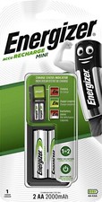 Energizer Mini Accu Charger For AA/AAA Batteries + 2 AA 2000MAH Rechargeable