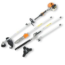 Petrol Multi Tool 32.6cc 5-in-1 Trimmer Cutter Saw Hedge With Extension Pole