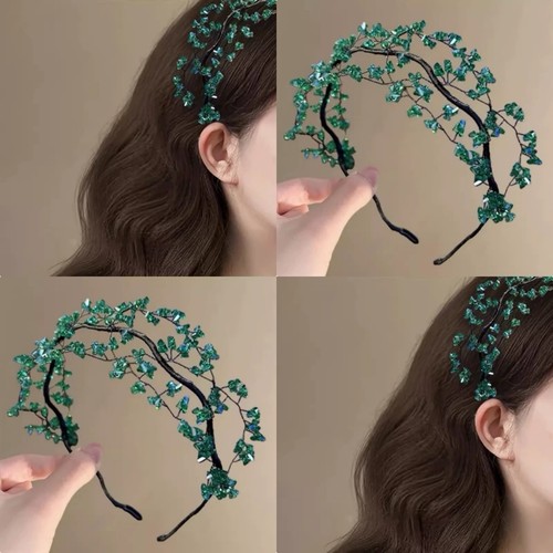 Crystal beaded hairband - uk,