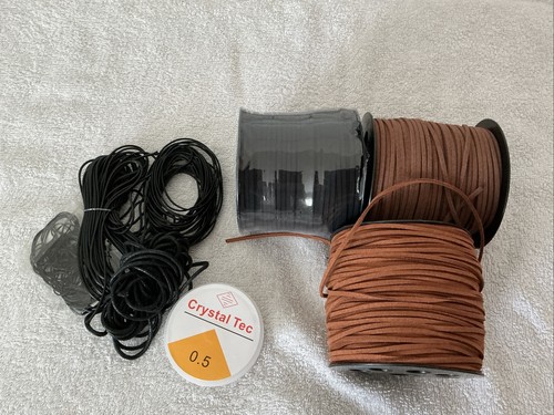 Assorted jewellery cord suede - assorted,