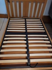 Solid Wood Oak Effect Ottoman