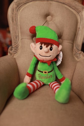 Personalised elf soft toy - personalised,