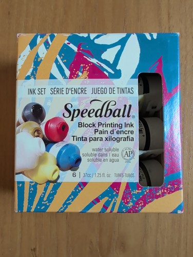 Speedball block printing - block, ink