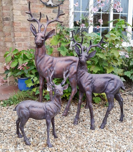 Garden stag ornaments - garden, large