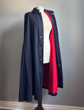 Vintage nurse CAPE CLOAK navy