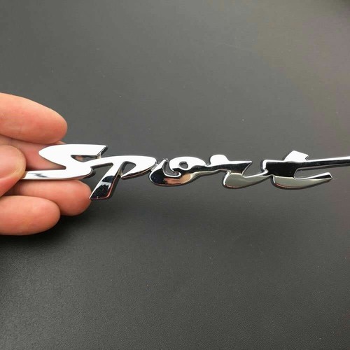 Silver chrome badge - 1, x