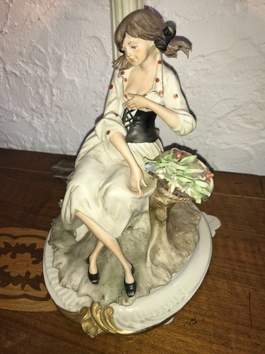 Capodimonte porcelain girl