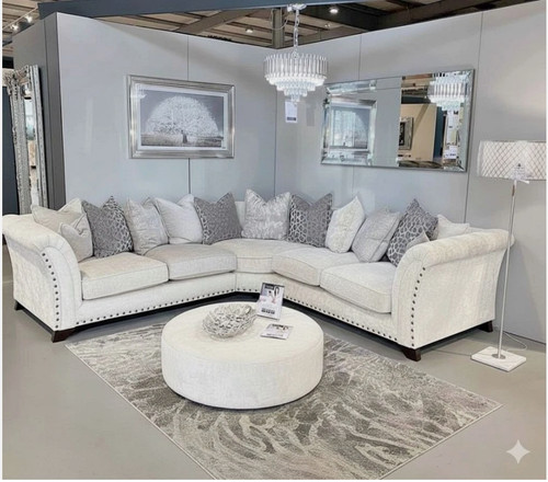 Harrison curved white sofa - harrison,
