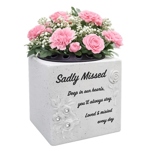 Memorial grave flower pot vase - memorial,