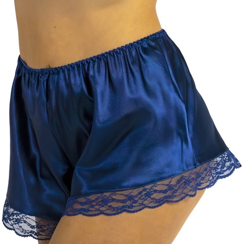 Navy blue sexy silky shiny - silky,