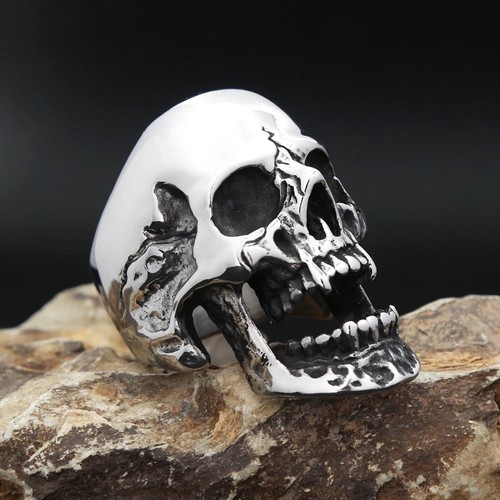 Vampire skull ring large - ring,