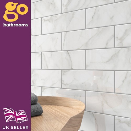 Marble effect metro brick - marble,