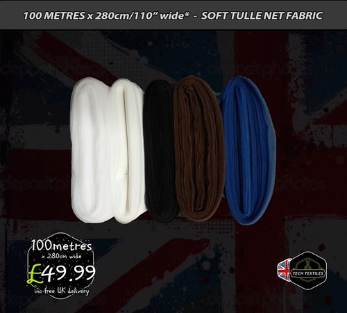 100 metres tulle - -, fabric