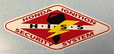 HONDA "HISS" XL CBR GL NT HORNET TRANSALP BLACKBIRD PAN EUROPEAN WARNING DECAL