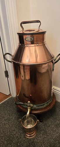 Antique milk churn - antique, copper