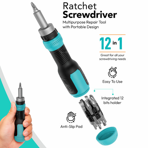 Ratchet screwdriver - 12, in