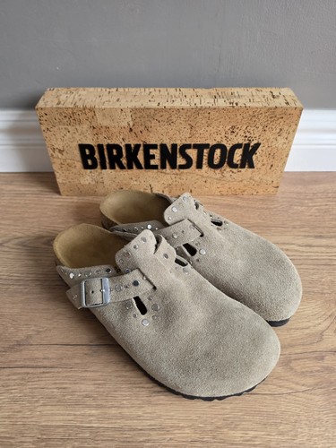 Birkenstock boston rivet suede - birkenstock,