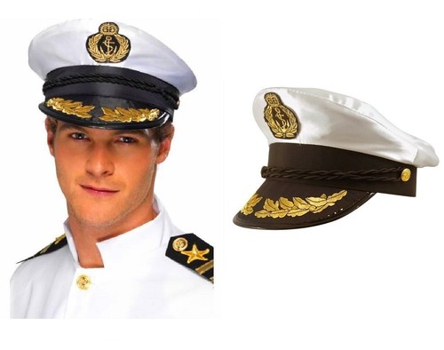Adult captain hat satin yacht - captain,