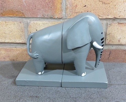 Habitat grey elephant bookends - habitat,