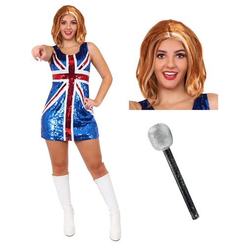 Union jack sequin ladies dress - jack,