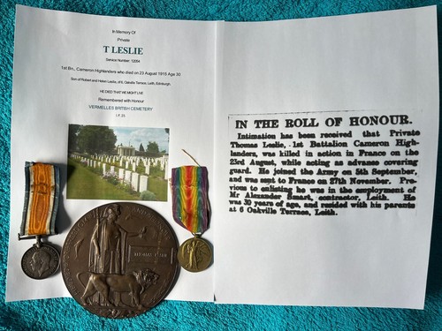 Ww1 medals death plaque - medals, kia