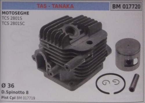 Complete cylinder and - and, piston