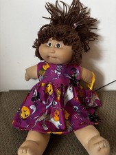 DOLLS CLOTHES Compatible 18” Vintage CABBAGE PATCH DOLL  DRESS, Bag,handmade