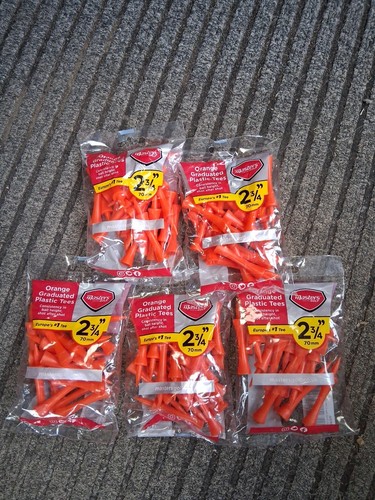 Orange graduated plastic - orange, golf