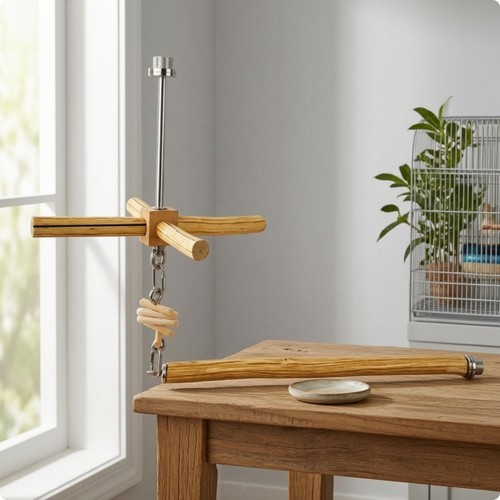 Natural shaped bird - l-shaped, perch