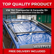 FITS VW T6.1 19> TRANSPORTER BLACK CROSS BARS FOR OUR ALUMINIUM ROOF BARS RACK
