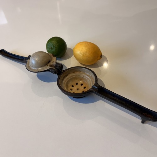 Antique lemon squeezer cast - lemon, squeezer,