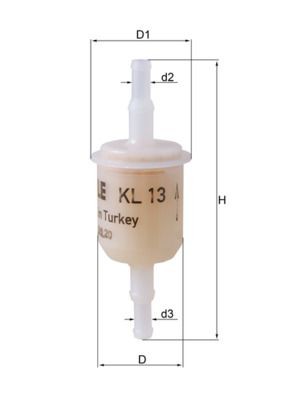 Mahle kl13of fuel filter fits - mahle,