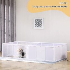 PawHut Wooden Dog Pen Pet