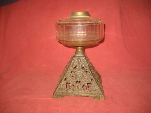 Vintage clear glass - , lamp
