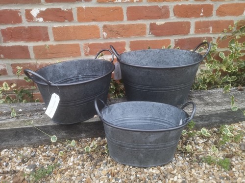 Vintage oval style grey zinc - style,