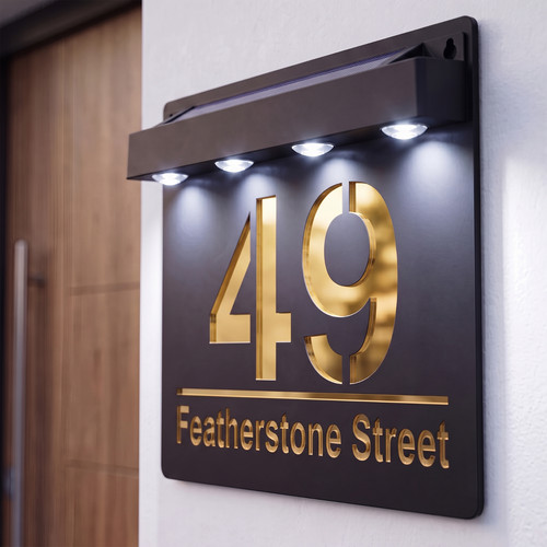 Laser house number - laser,