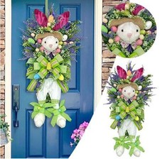 Easter Wreath for Front Doors Spring Wreath Farmhouse Home Hanging Decor
