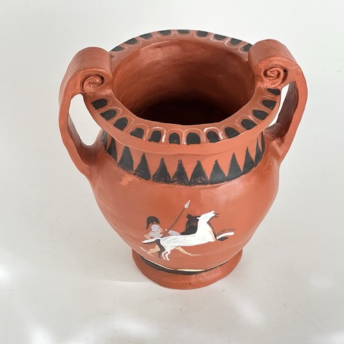 Terra cotta greek pottery - greek, vase