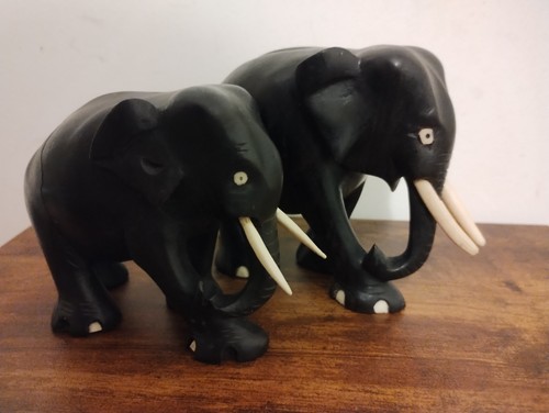 Pair vintage black - pair, ebony