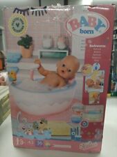 BABY Born Bath Bathtub 832691 - Accessories for 36cm & 43cm Dolls with Effects -