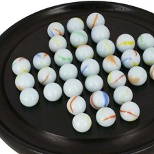 Marbles Milky & Color Glass Marble for Kids Runs Traditional Toys Games Party