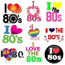 I Love The 80s Vintage Fancy Diva Pop Star Iron On Polyester TShirt DTF Transfer