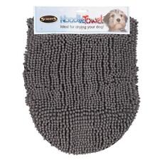 Dog Towel Dry Absorbent Microfibre Drying Dogs Puppy Pet Scruffs Noodle Grey