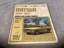 Book, Gregory’s Workshop Manual no. 110, Datsun 160B - 180B
