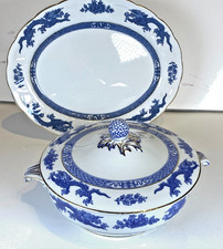 FANTASTIC! DRAGON Pattern by BOOTHS (Trio of Lidded Tureen & Large Meat Platter)