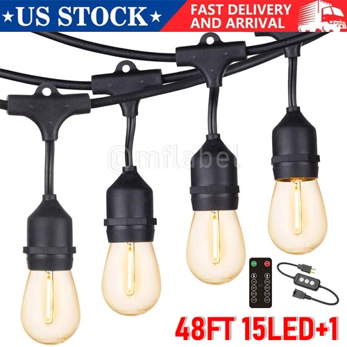 48ft led outdoor string lights - led,